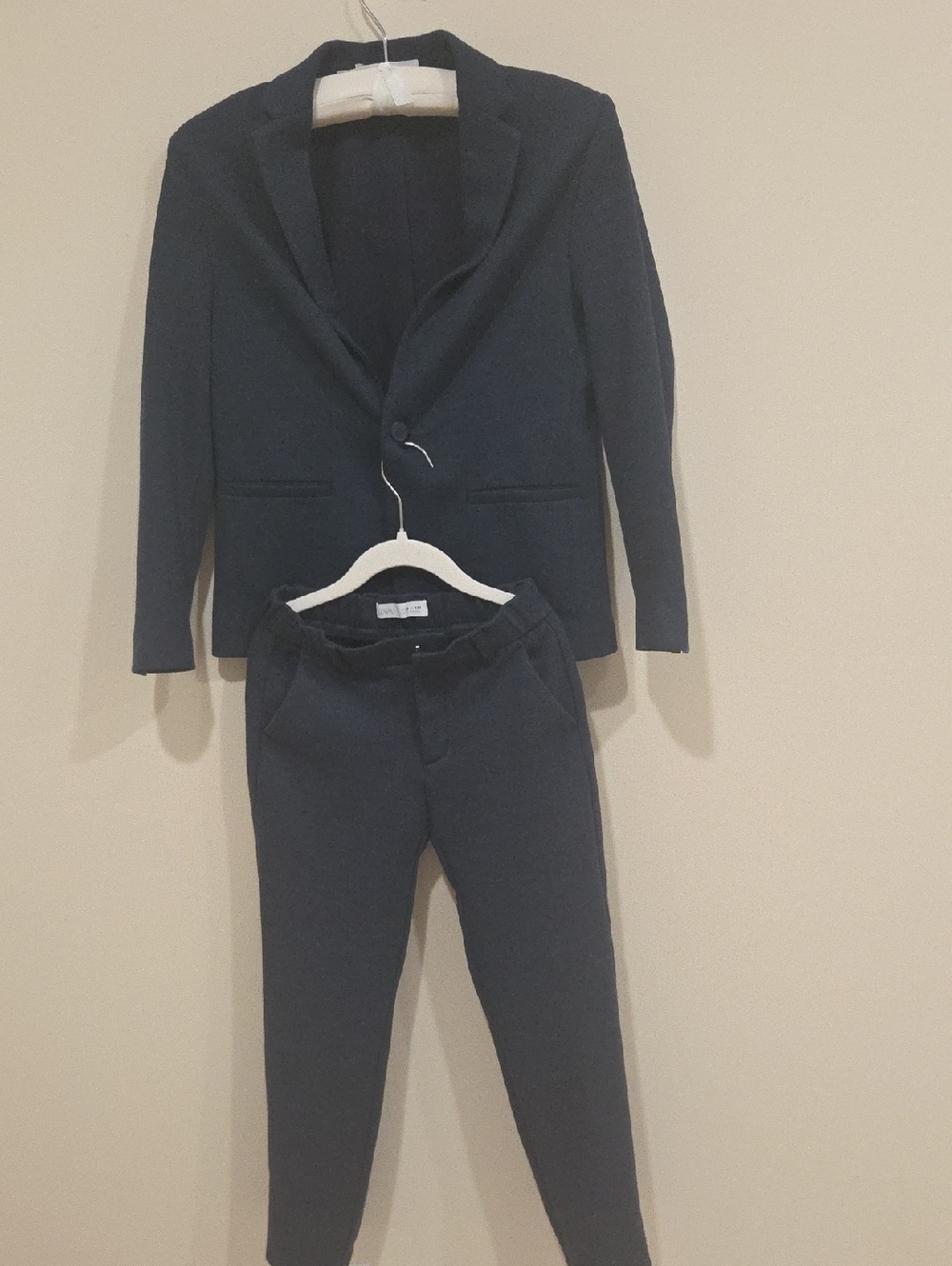 Zara Navy Blue Kids Matching Blazer and Pants Set